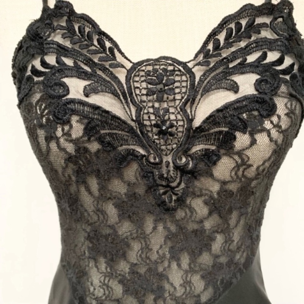Vintage 90s Y2K Cinema Etoile Victorian Goth Dress S - 4 - Picture 2 of 10